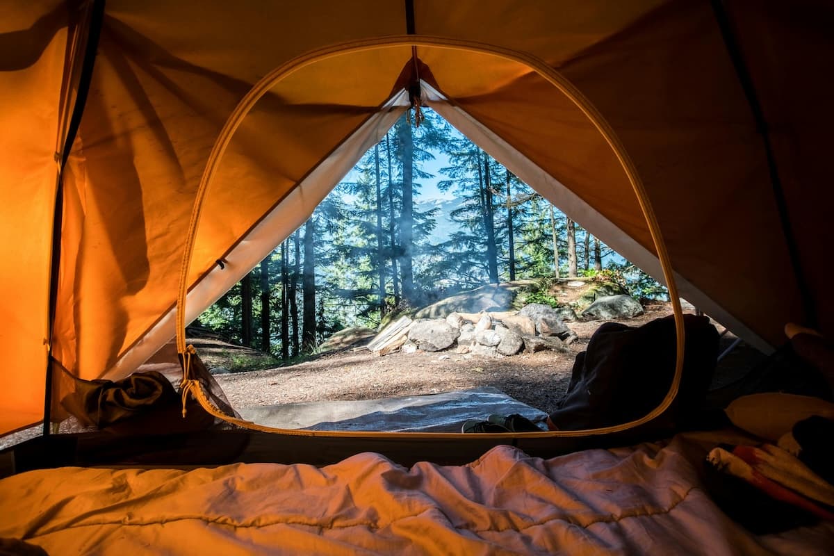 Scenic camping view